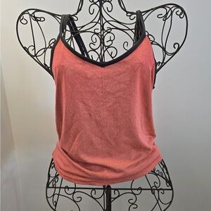 Under Armour Coral Camisole with Black Trim